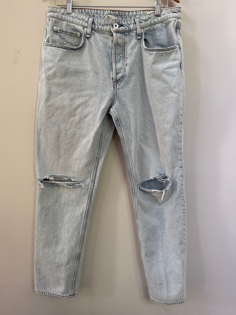 Rag & Bone Womens Rosa Mid Rise Boyfriend Distressed Light Wash Jeans Size 31